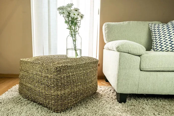 Vingo Hranatý Sedací Puf 63x63 cm