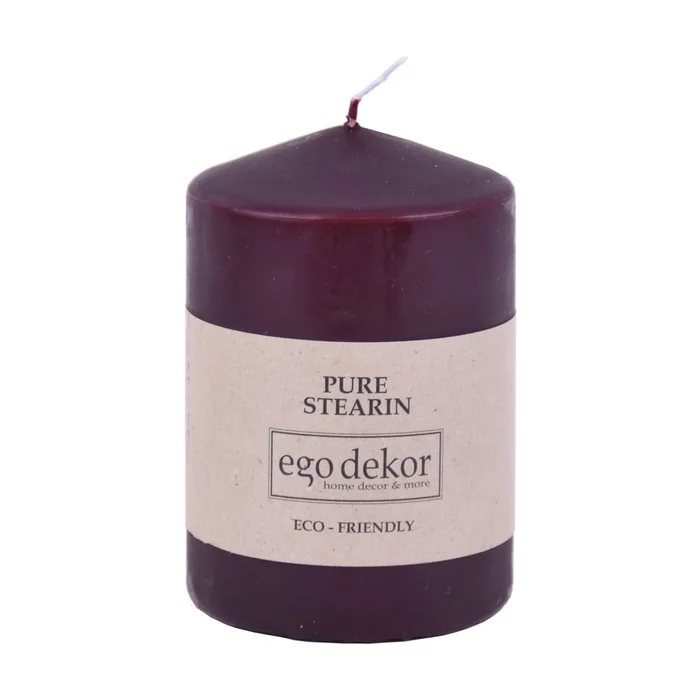 Vínově červená svíčka Eco candles by Ego dekor 25h doba hoření
