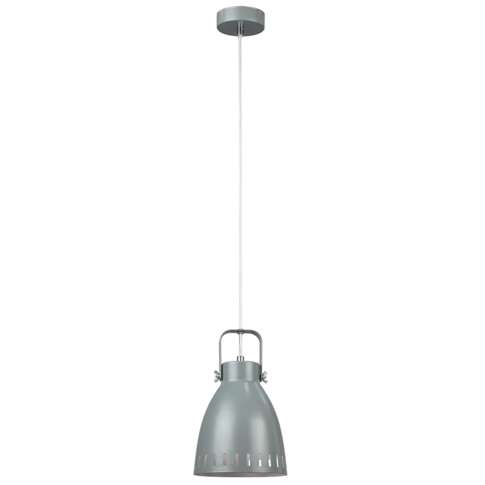 Visící lampa AIDEN typ 3 – šedá kovová