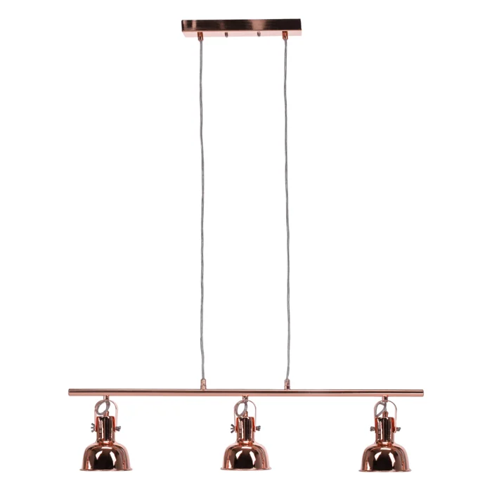 Visící lampa AVIER TYP 4 – retro kovová, rose gold