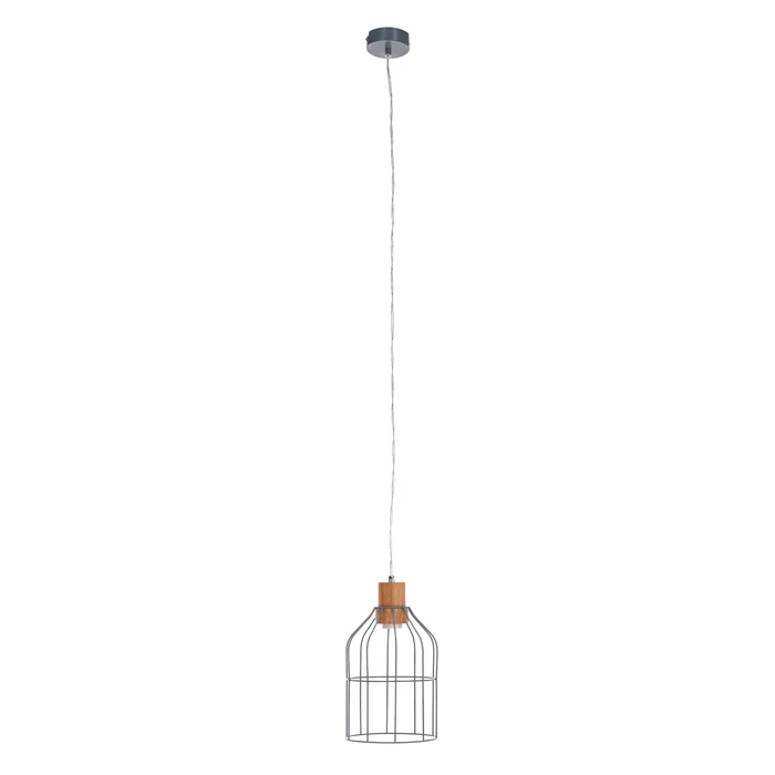 Visící lampa šedá, kov ASTOK