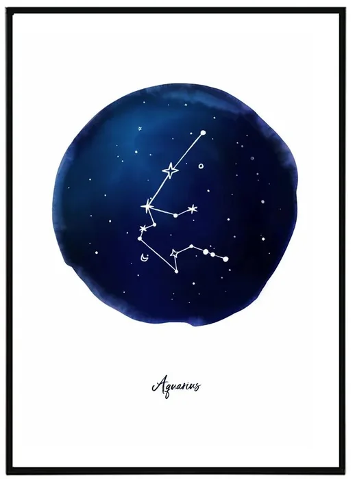 Vodnář: Umělecký Print II. - 30x40 cm