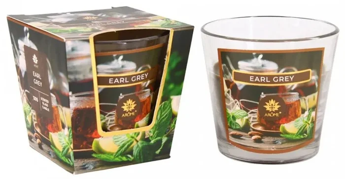 Vonná svíčka Earl Grey ve skle 120g