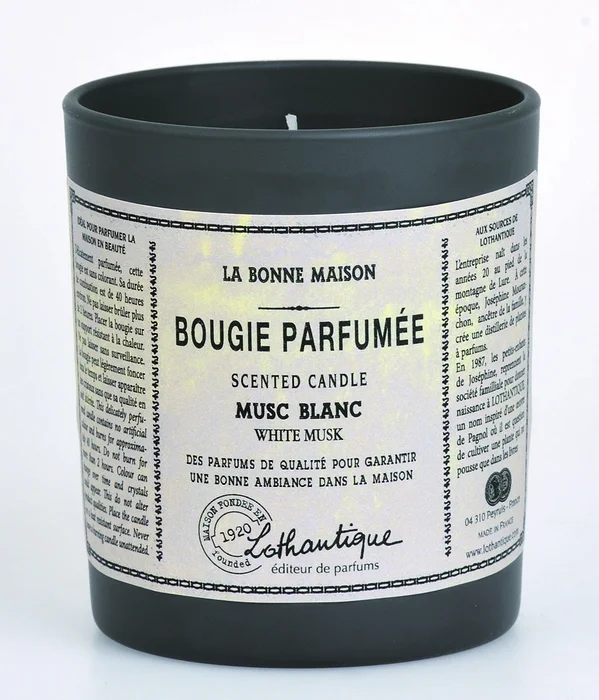 Vonná svíčka Lothantique White Musk, 160 g
