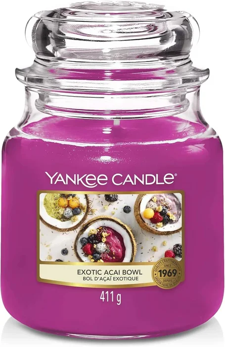 Vonná svíčka ve skle Yankee Candle Classic Exotic Acai Bowl 411 g
