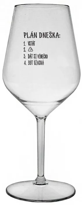 Vstávám - nerozbitná sklenice na víno 470 ml