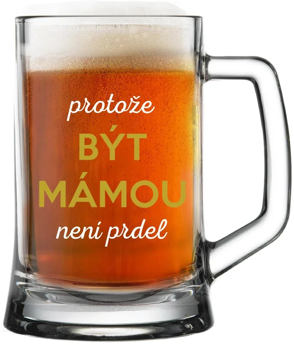 Vtipná pivní sklenice 0,5 l
