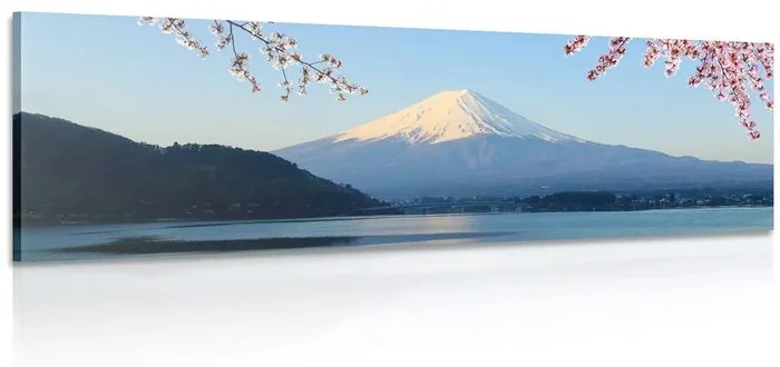 Výhled na Fuji - originální obraz na plátně