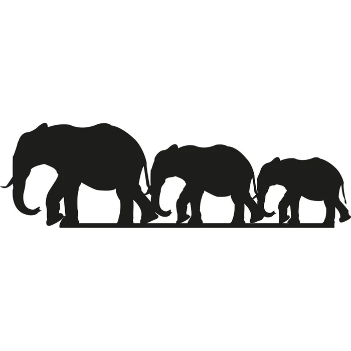 Wallity Jungle Černá dekorace na stěnu