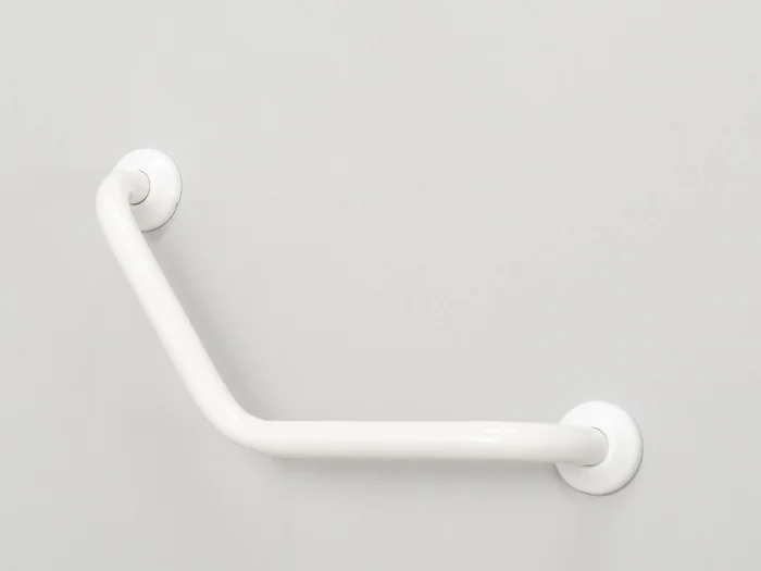 Wela Úhlové madlo vanové bílé BASIC 20x20 cm, průměr 22 mm