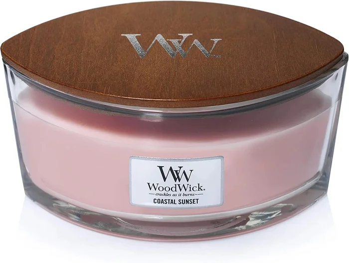 WoodWick Coastal Sunset Dřevěná vonná svíčka 453g