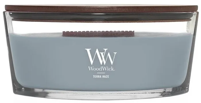 WoodWick Dřevěná vonná svíčka Terra Haze 453g