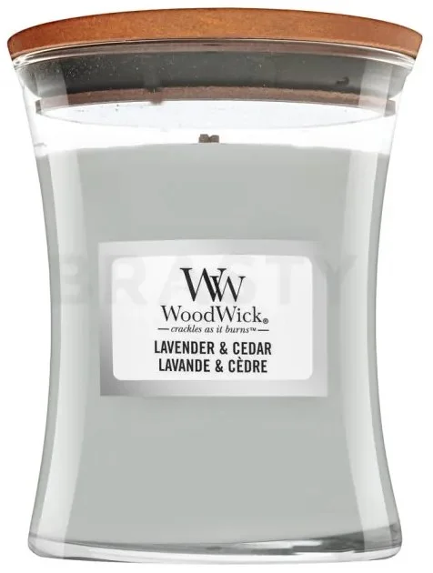 WoodWick Lavender & Cedar vonná svíčka 275g