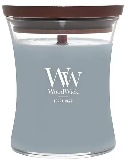 WoodWick Terra Haze – Dřevěná vonná svíčka 275g