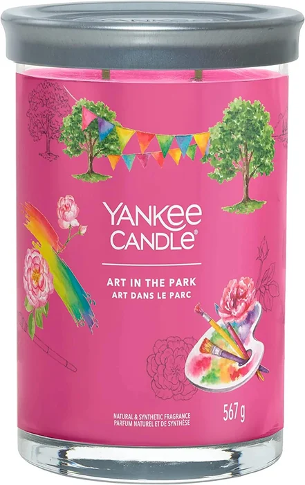 Yankee Candle Art in the Park - Velká vonná svíčka ve skle 567g