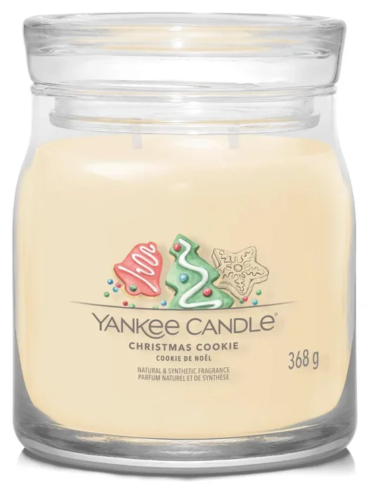 Yankee Candle Signature Skleněná Svíčka Christmas Cookie 368g – Vánoční Radost