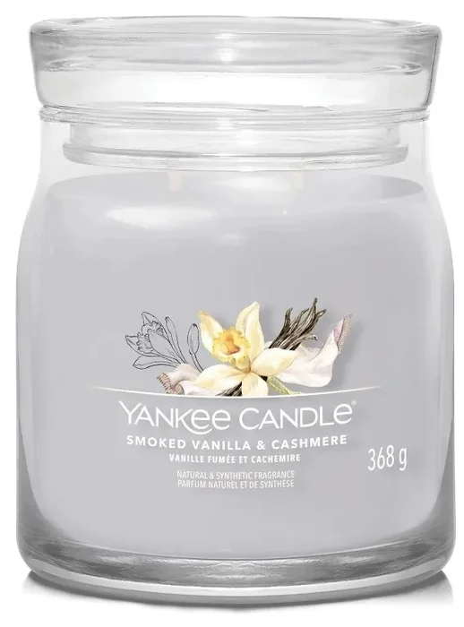 Yankee Candle Signature Smoked Vanilla & Cashmere 368g