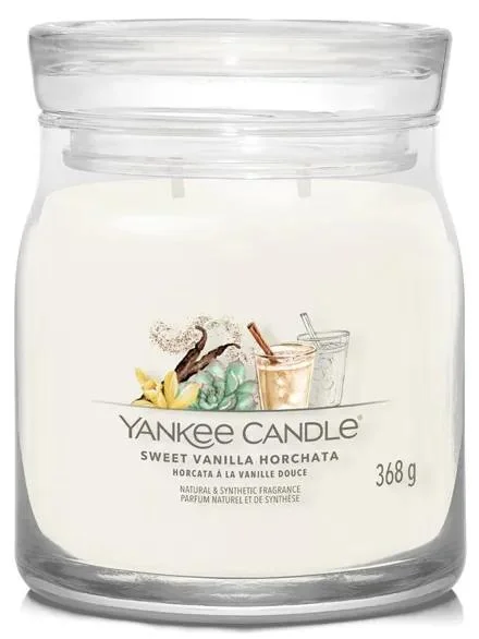 Yankee Candle Signature Sweet Vanilla Horchata - Vonná svíčka ve skle, 368 g