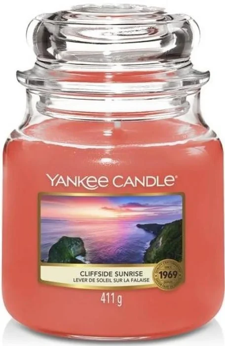 Yankee Candle Středně Velká Aromatická Světla ve Skle Cliffside Sunrise 411 g