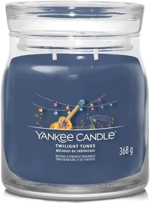 Yankee Candle Střední Skleněná Vonná Svíčka Signature Twilight Tunes 368g