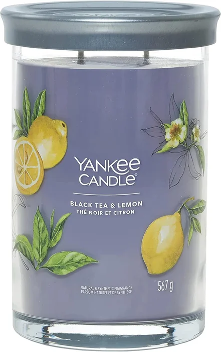Yankee Candle Velká vonná svíčka Black Tea & Lemon Tumbler
