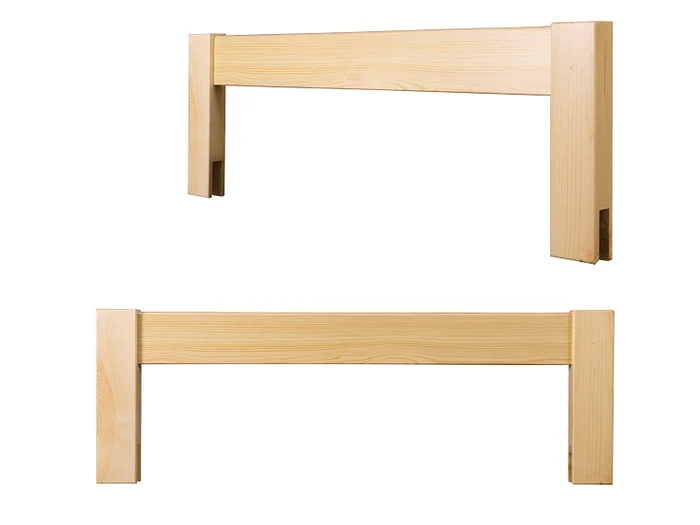 Zábrana k posteli z masivní borovice 120×40 cm