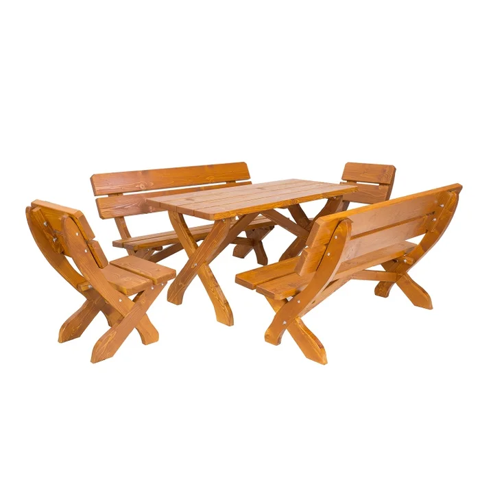 Zahradní lavice CRASSULA 200 – masiv smrk/dub