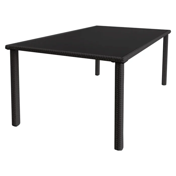 Zahradní stůl ABION TYP 2 – černý, 150 × 90 cm