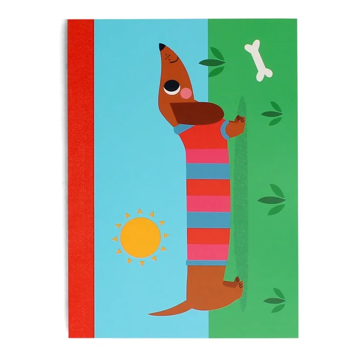 Zápisník A6 s motivem psa Sausage Dog