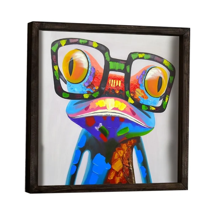 Zarámovaný obraz Frog 34x34 cm