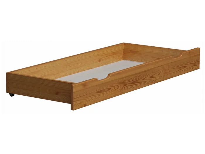 Zásuvka pod postel 150 cm z borovice, moření olše
