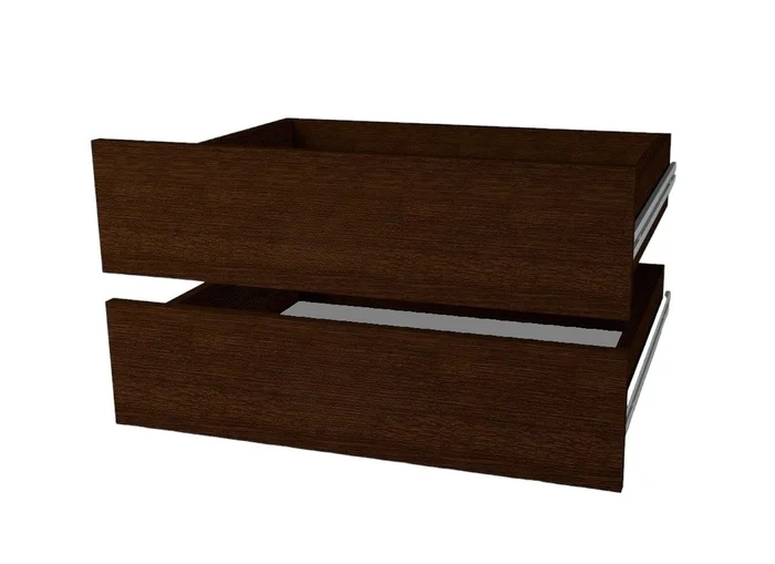 Zásuvky do šatní skříně (2 ks), wenge