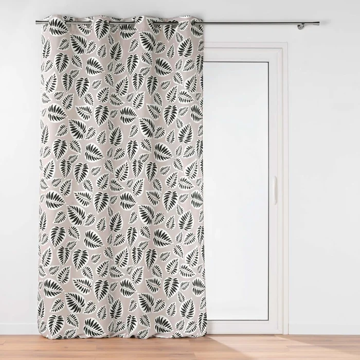 Závěs Alma 140x260 cm - elegantní černo-béžové provedení