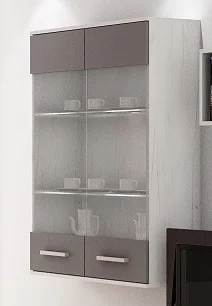 Závěsná skříňka DAMARA craft bílá/grafit – 5 let záruky