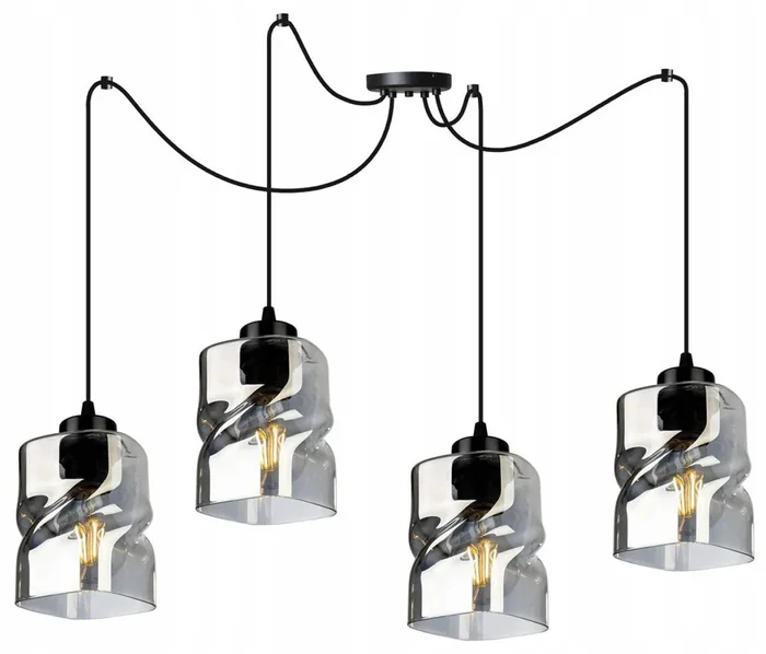 Závěsné LED svítidlo SPIDER NIKI 2195/4 černé