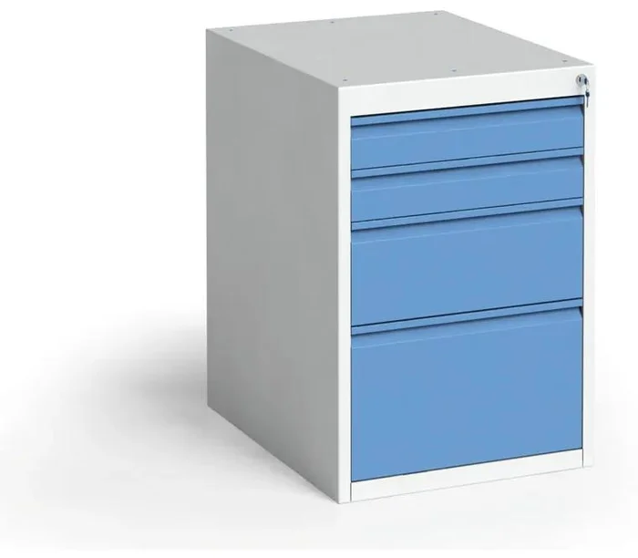 Závěsný dílenský úložný box s 4 zásuvkami