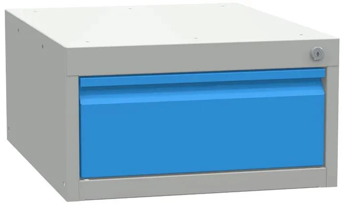 Závěsný dílenský úložný box s jednou zásuvkou KOVONA