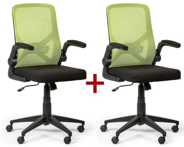 Zelená kancelářská otočná židle FLEXI s bonusem 1+1 zdarma
