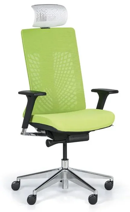 Zelená kancelářská židle EMOTION s ergonomickým designem