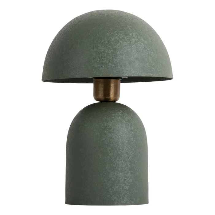 Zelená stolní lampa Boaz s kovovým stínidlem