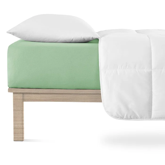 Zelené jersey napínací prostěradlo 200x220 cm