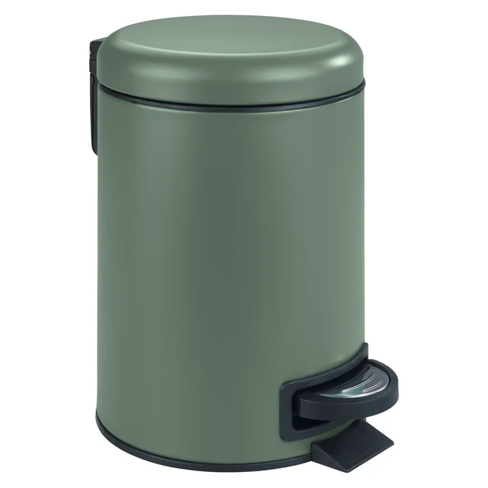 Zelený koupelnový odpadkový koš Wenko Leman 3 l