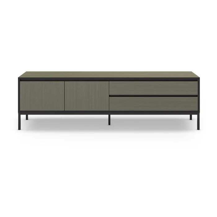 Zelený TV stolek Lorenza 180x55 cm