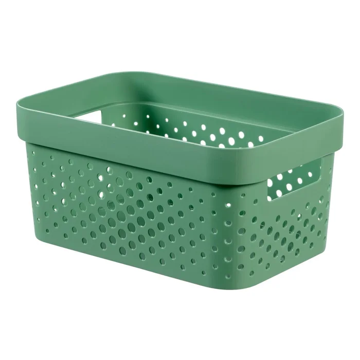 Zelený úložný košík Curver Infinity Dots 4,5 l