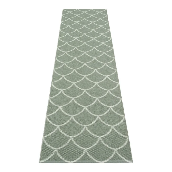 Zelený venkovní a vnitřní koberec Kotte Army Sage 70x300 cm
