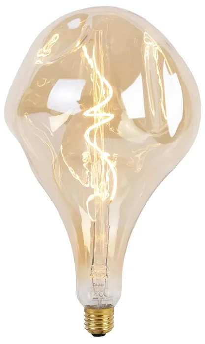 Zlatavě Tónovaná E27 Stmívatelná LED Žárovka PS160 - 6W, 340lm, 1800K