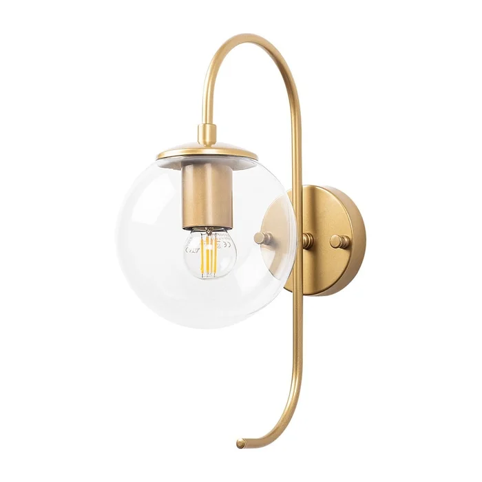 Zlaté nástěnné svítidlo Jewel 15 cm