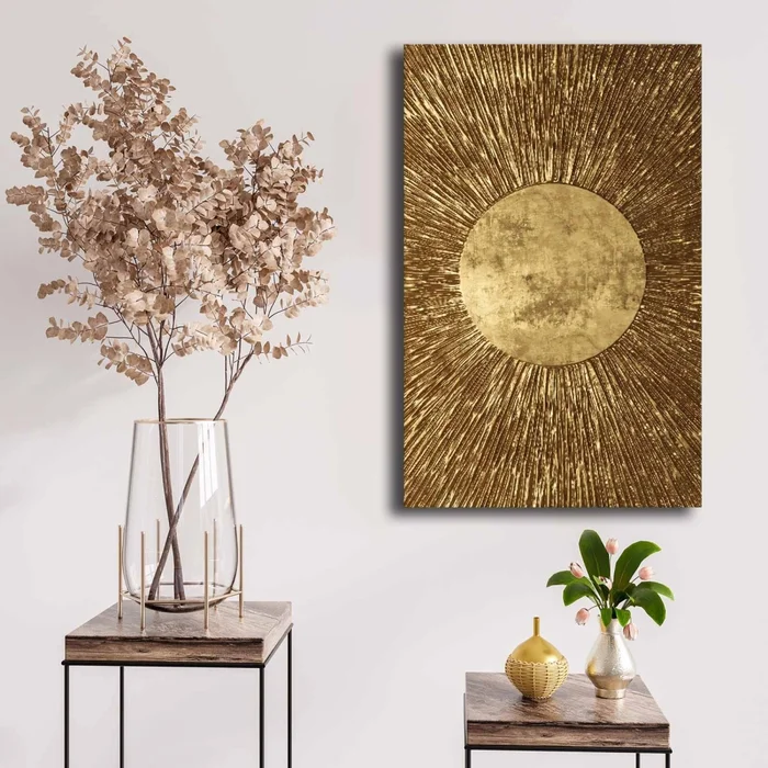 Zlaté paprsky – obraz na plátně 45×70 cm