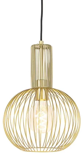 Zlaté závěsné svítidlo Wire Whisk