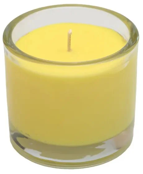 Žlutá svíčka ve skle MINNESOTA POPCORN YELLOW – 9 cm